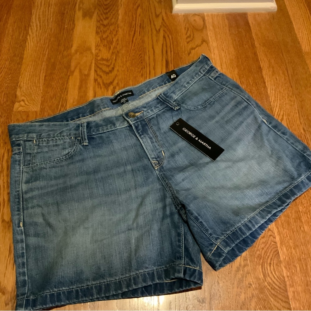 Shorts Blue Jean George and Martha New With Tags Size 40 #W4